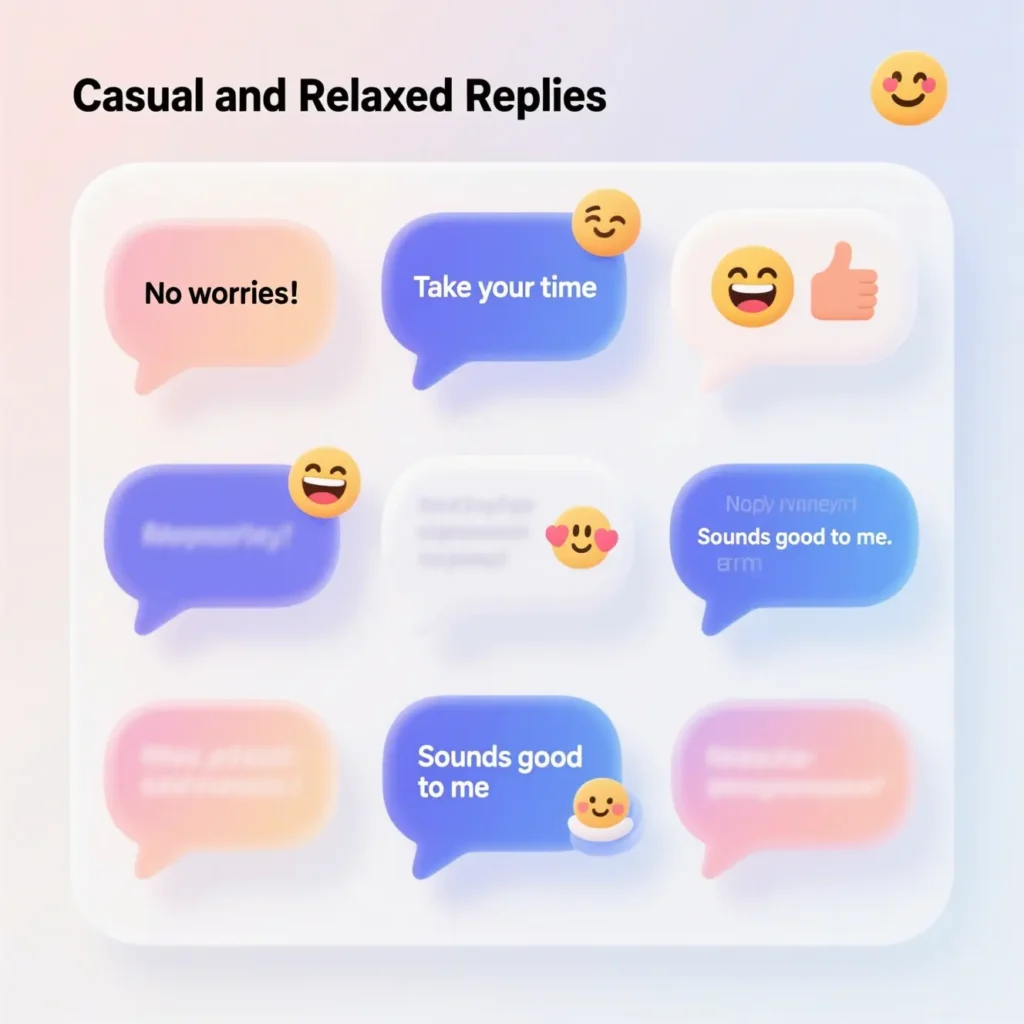 Casual and Relaxed Replies