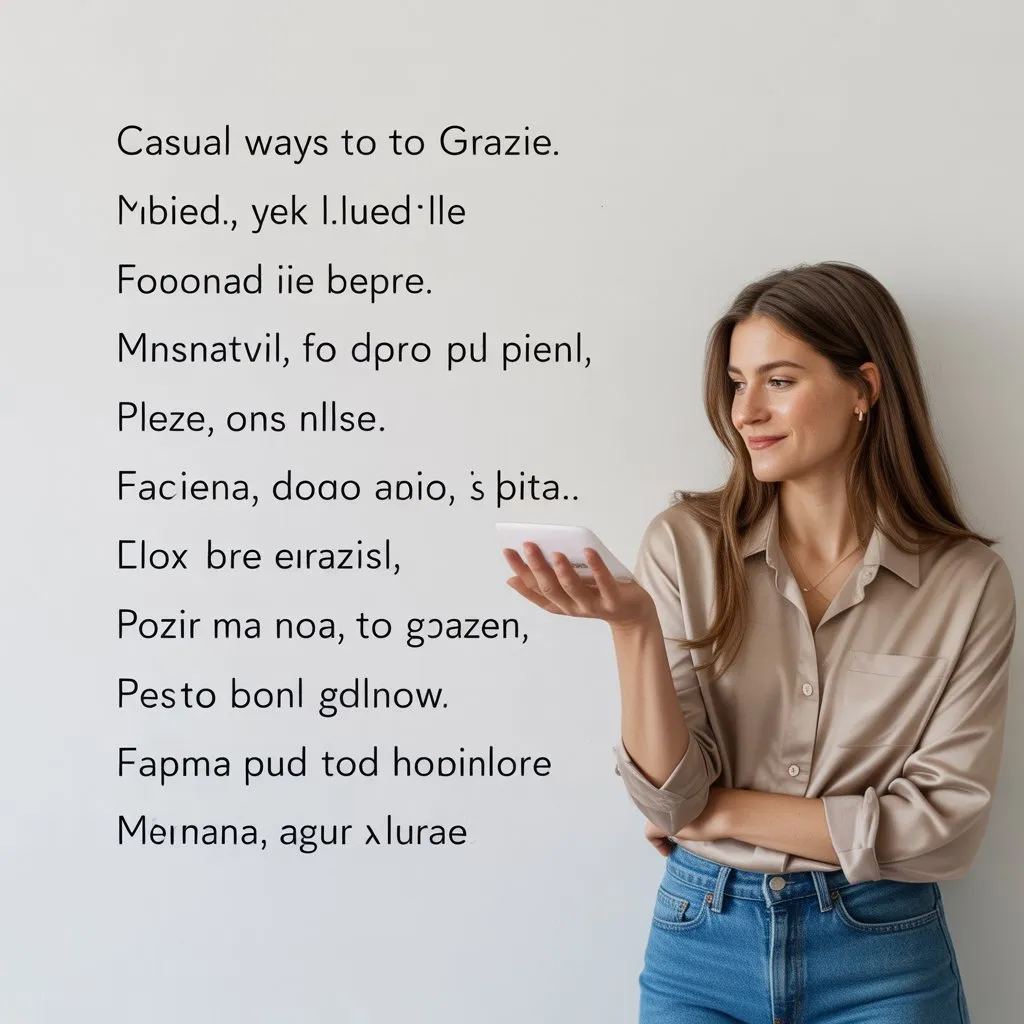 Casual Ways to Respond to Grazie