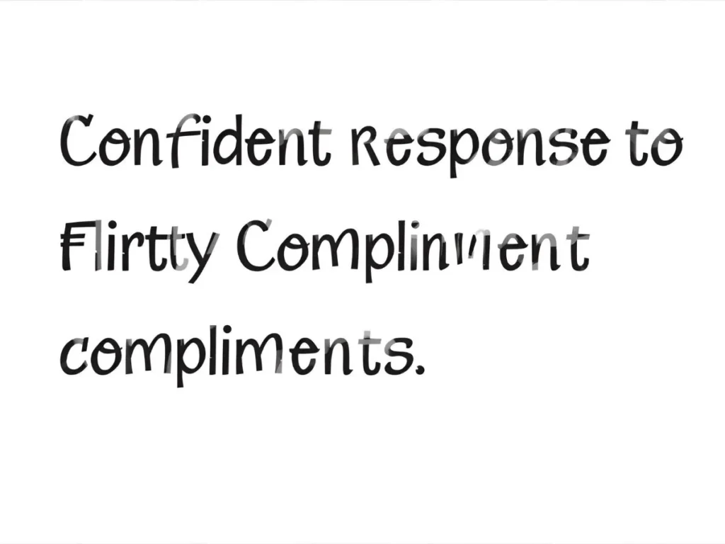 Confident Responses to Flirty Compliments