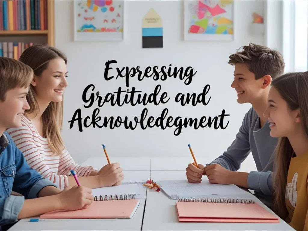 Expressing Gratitude and Acknowledgment