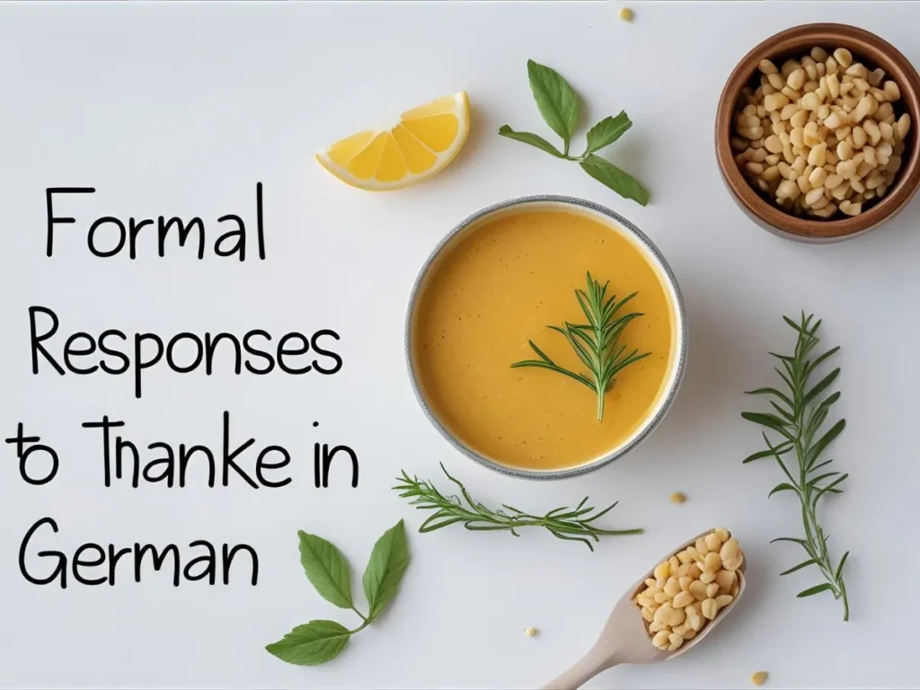 Formal Responses to Danke in German