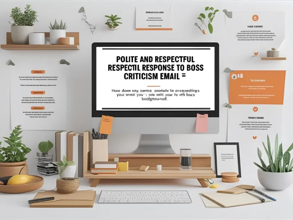 Polite and Respectful Responses to Boss Criticism Email