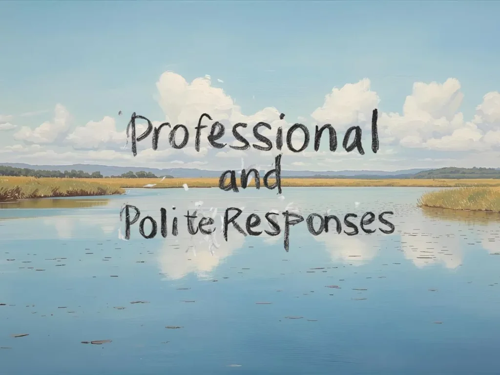 Professional and Polite Responses