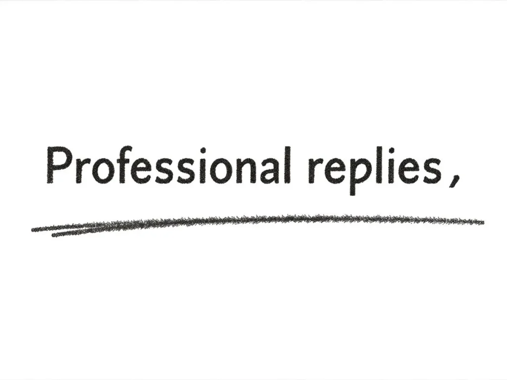 Professional Replies