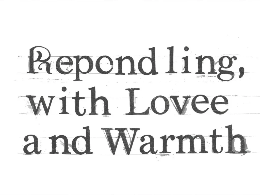 Responding with Love and Warmth