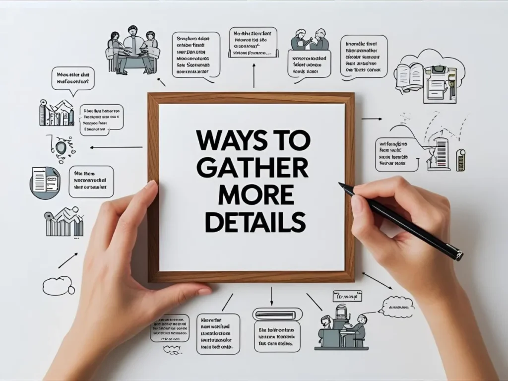 Ways to Gather More Details
