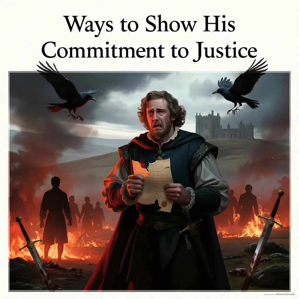 Ways to Show His Commitment to Justice