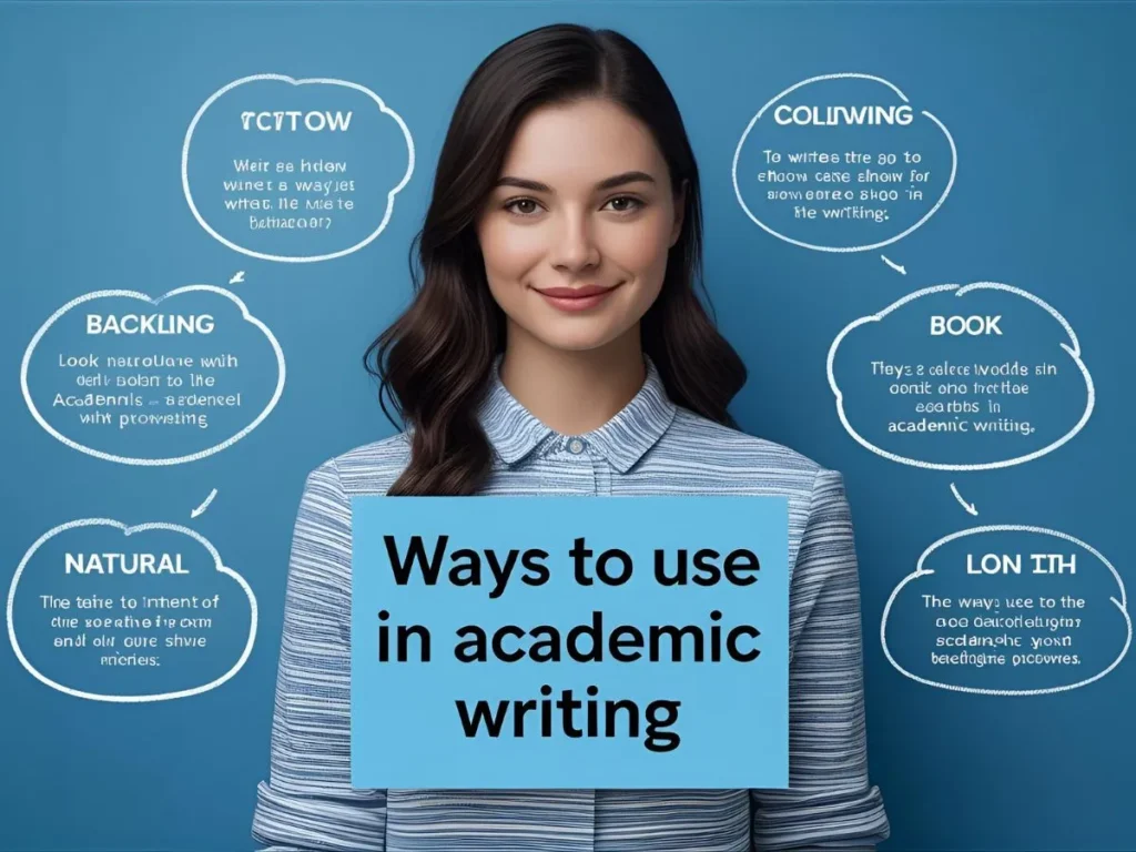 Ways to Use in Academic Writing