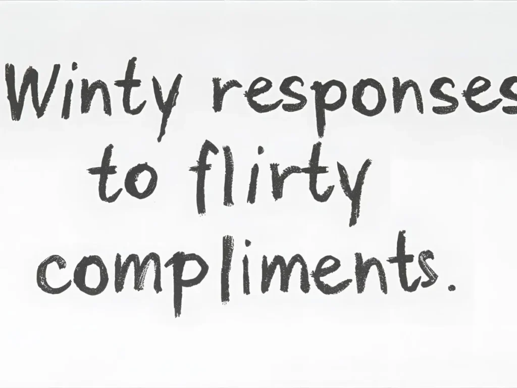 Witty Responses to Flirty Compliments
