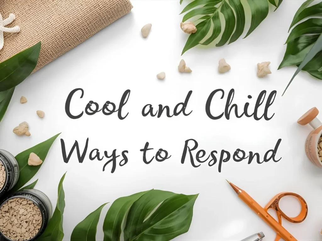 Cool and Chill Ways to Respond 