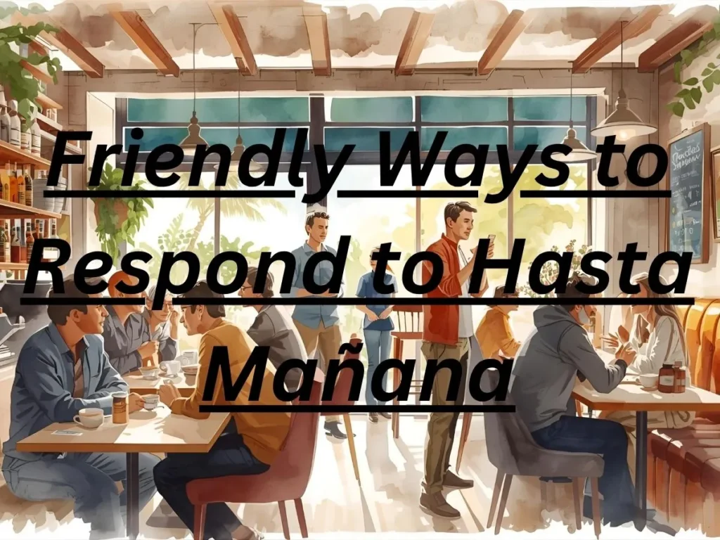 Friendly Ways to Respond to Hasta Mañana