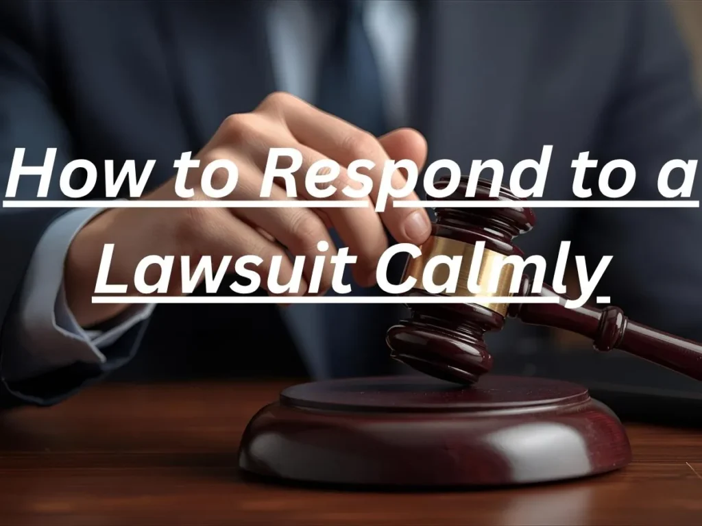 How to Respond to a Lawsuit Calmly
