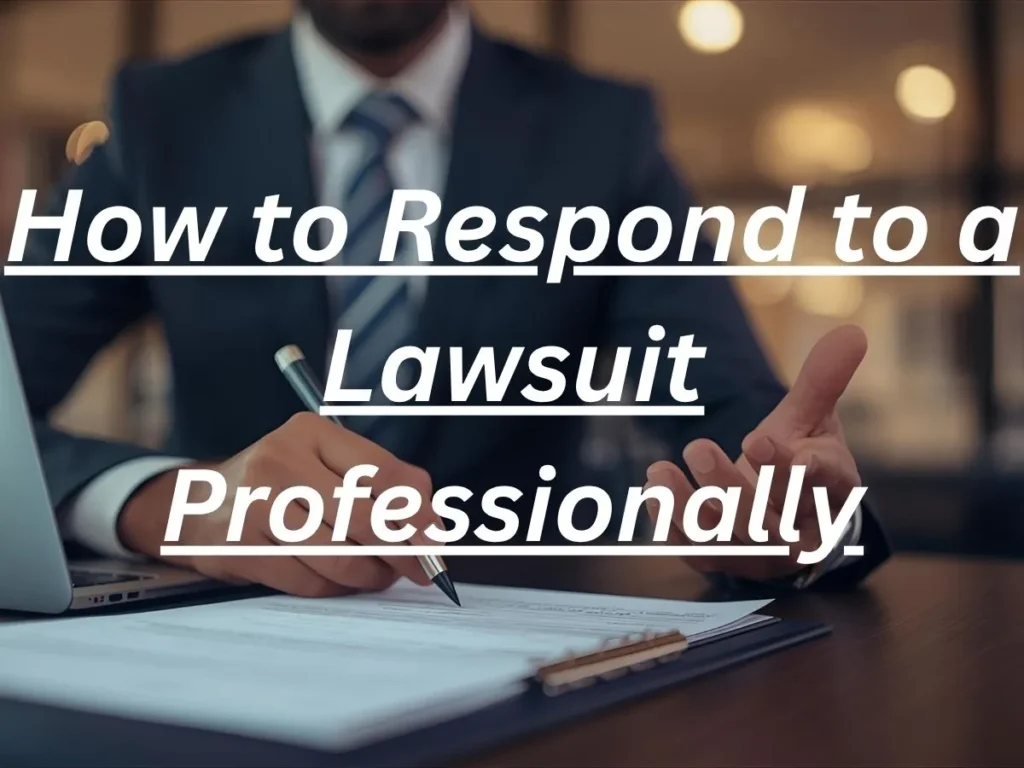 How to Respond to a Lawsuit Professionally