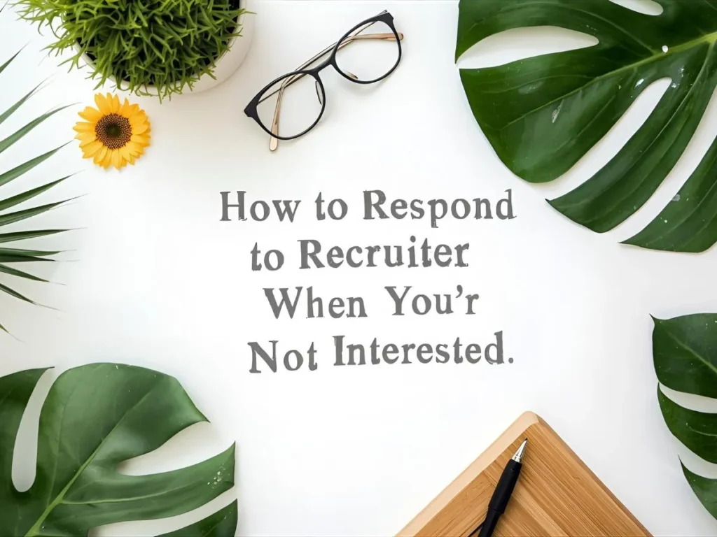 How to Respond to Recruiter When You’re Not Interested