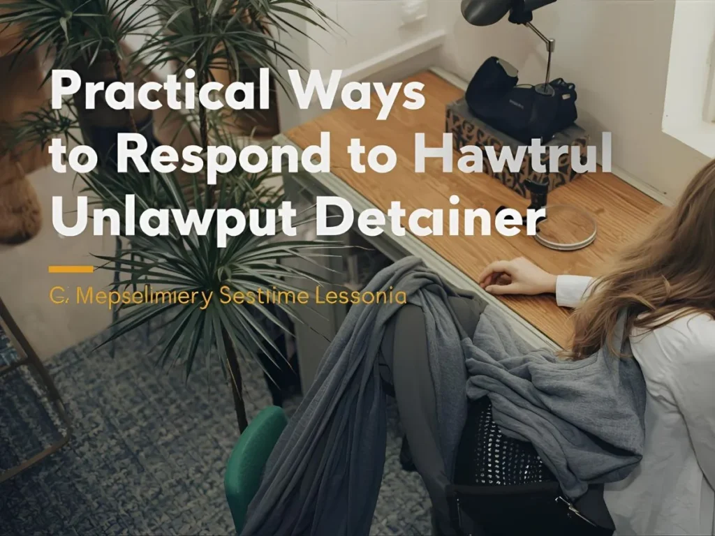 Practical Ways to Respond to Unlawful Detainer