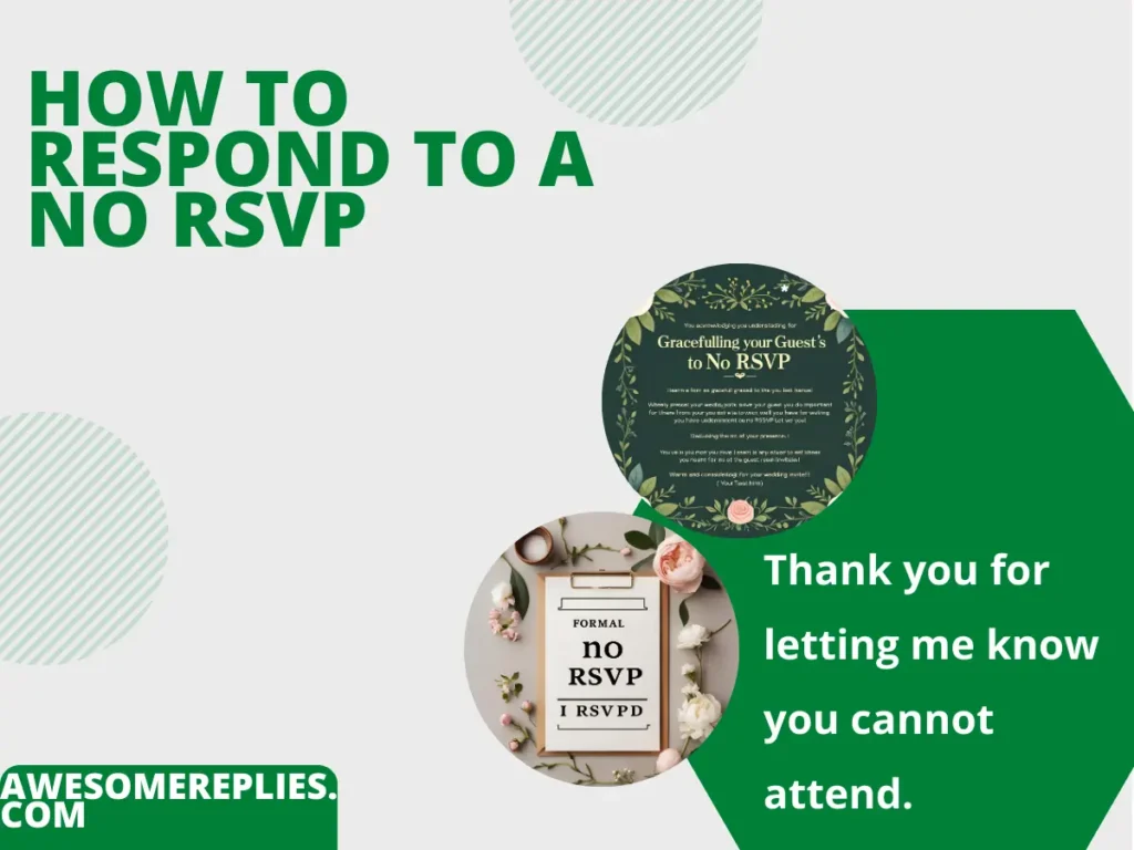 Formal Ways to Say Respond to a No RSVP