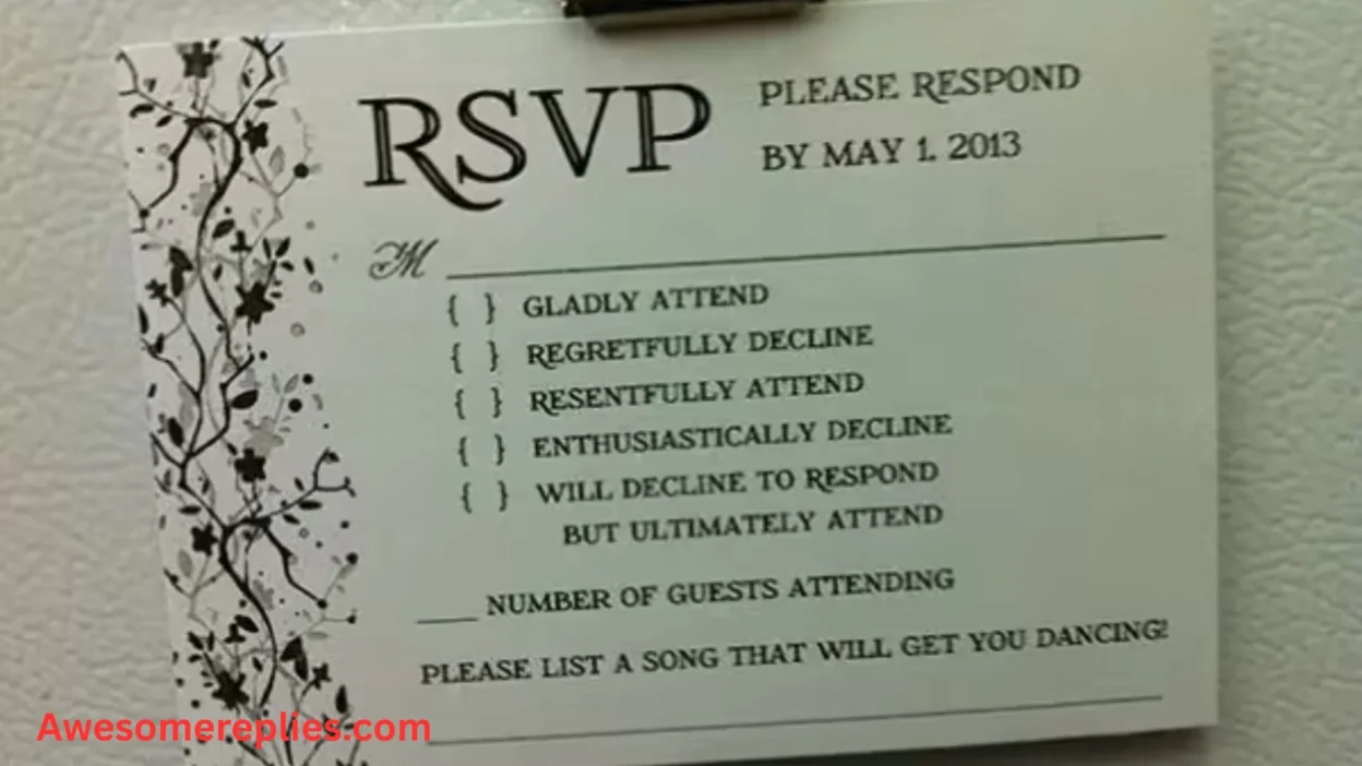 How to Respond to a No RSVP