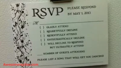 How to Respond to a No RSVP