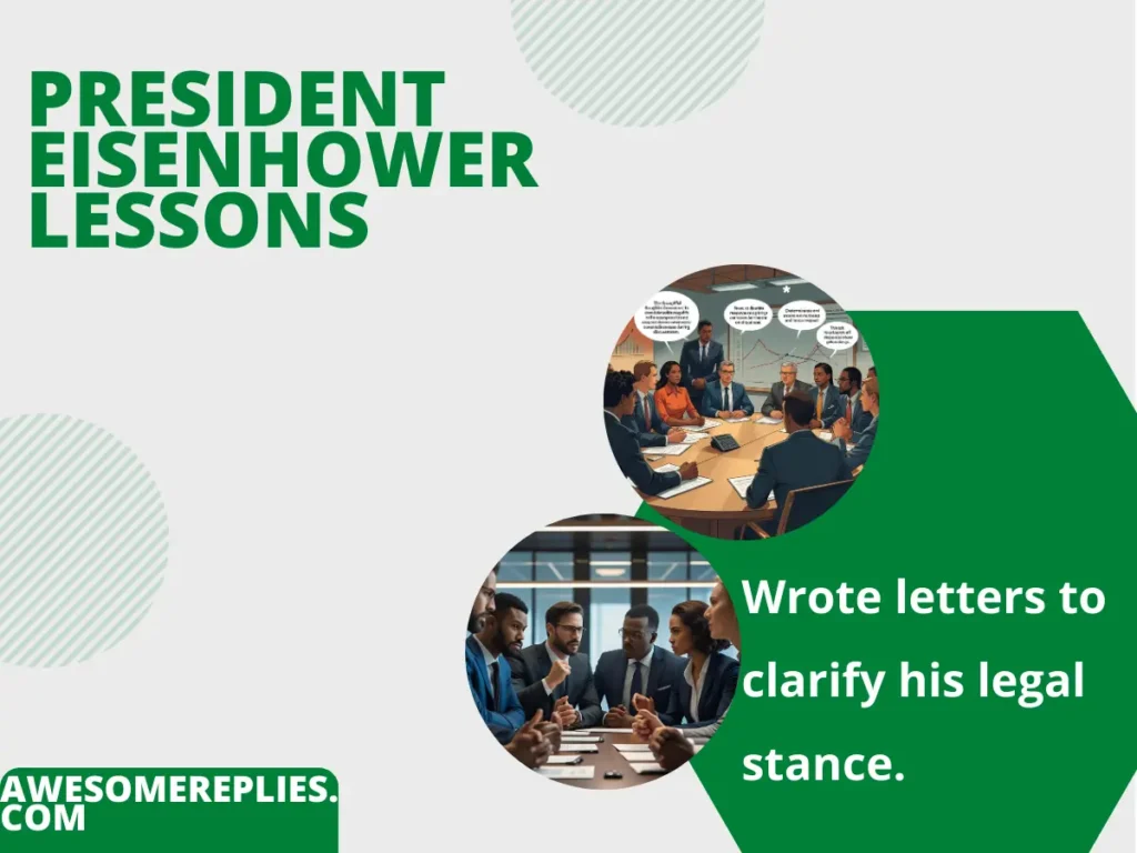 Wrote letters to clarify his legal stance.