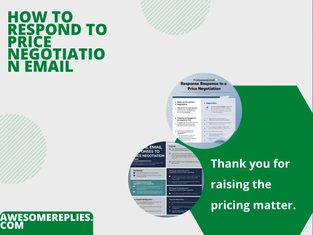 Formal Ways to Respond to Price Negotiation Email