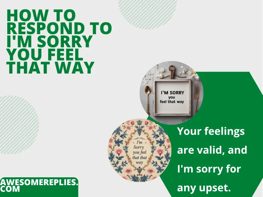 Formal Ways to Say I'm Sorry You Feel That Way
