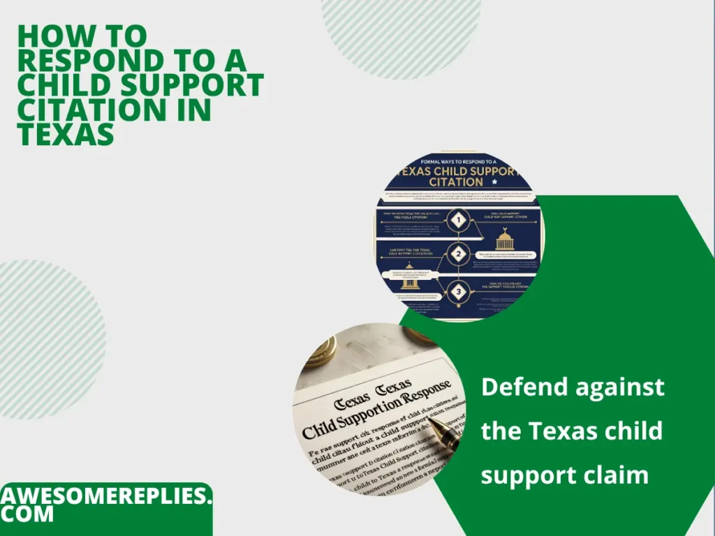 Child Support Citation in Texas