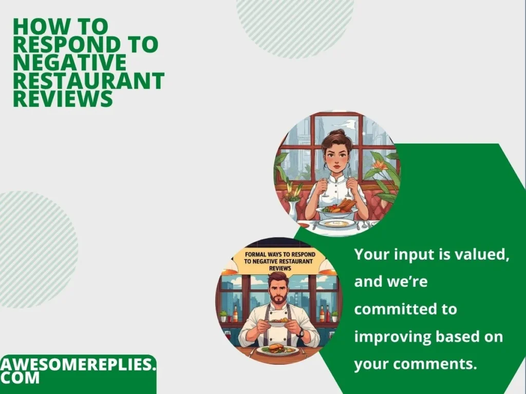Formal Ways to Respond to Negative Restaurant Reviews