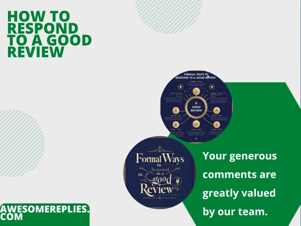 Formal Ways to Say Respond to a Good Review