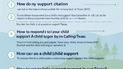 How to Respond to a Child Support Citation in Texas