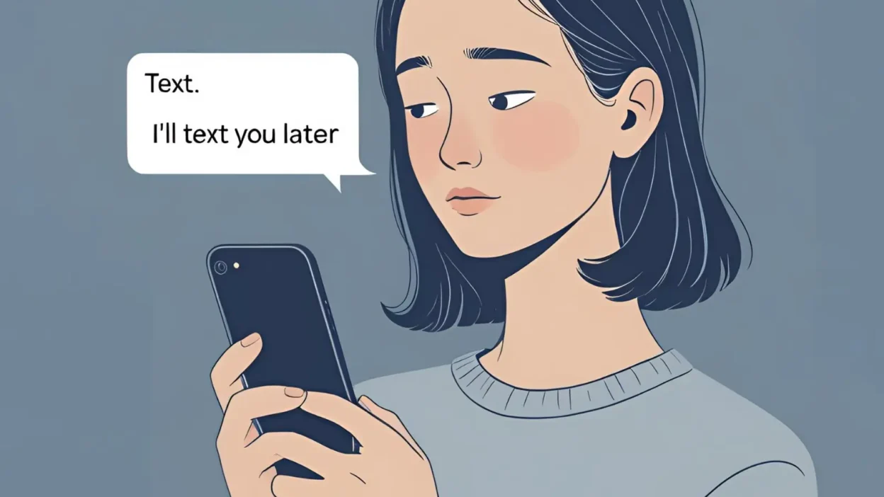 How to Respond to I'll Text You Later