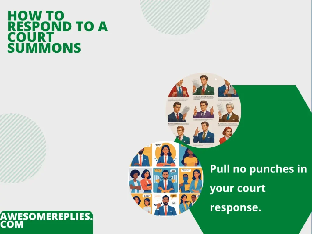 Idiomatic Ways to Express Responding to a Court Summons