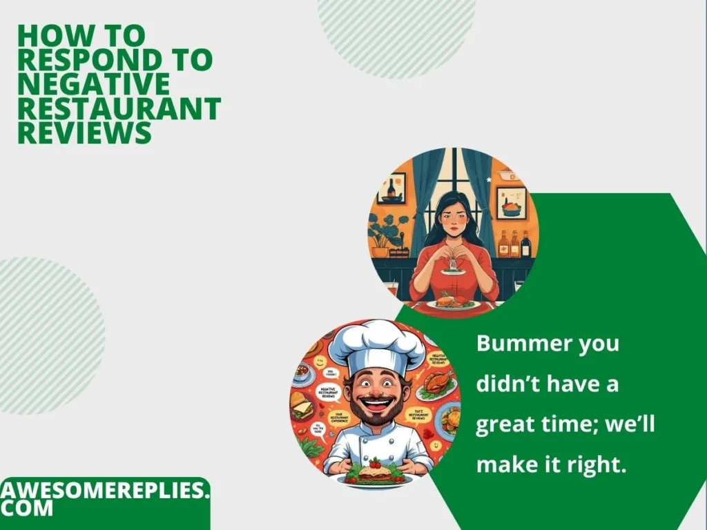 Informal Ways to Respond to Negative Restaurant Reviews
