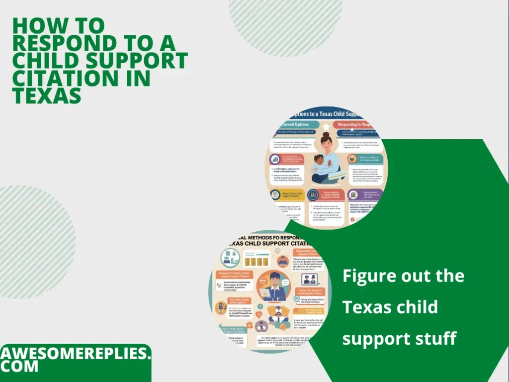 Respond to a Child Support Citation in Texas