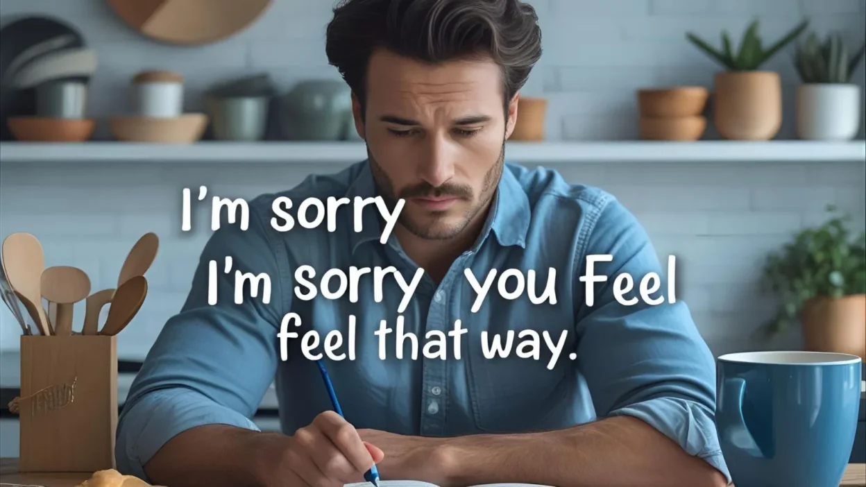 How to Respond Someone Says I'm Sorry You Feel That Way