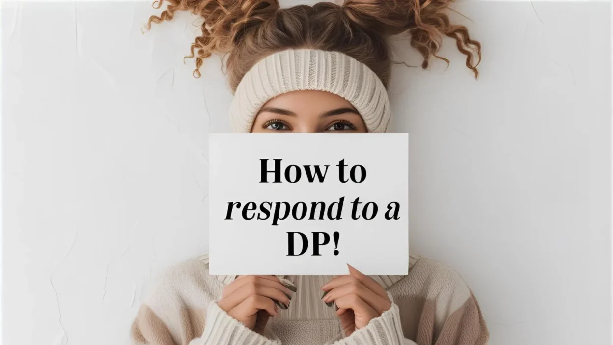 how to respond to a dp