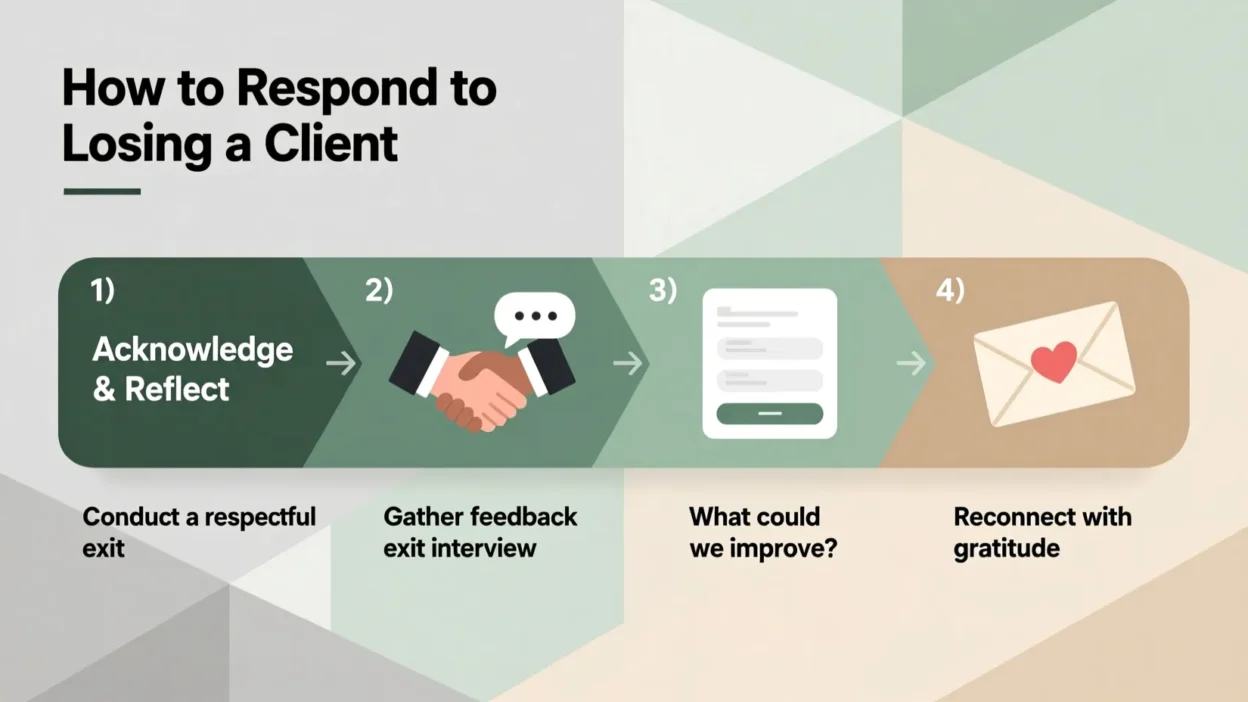 how to respond to losing a client