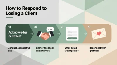how to respond to losing a client