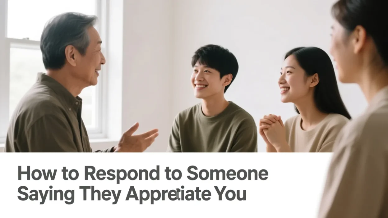 How to Respond to Someone Saying They Appreciate You