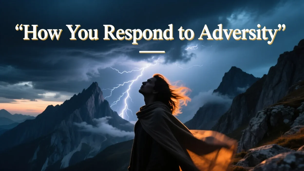 How You Respond to Adversity Quote