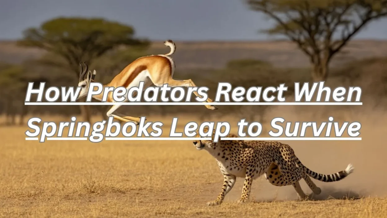 How Predators React When Springboks Leap to Survive
